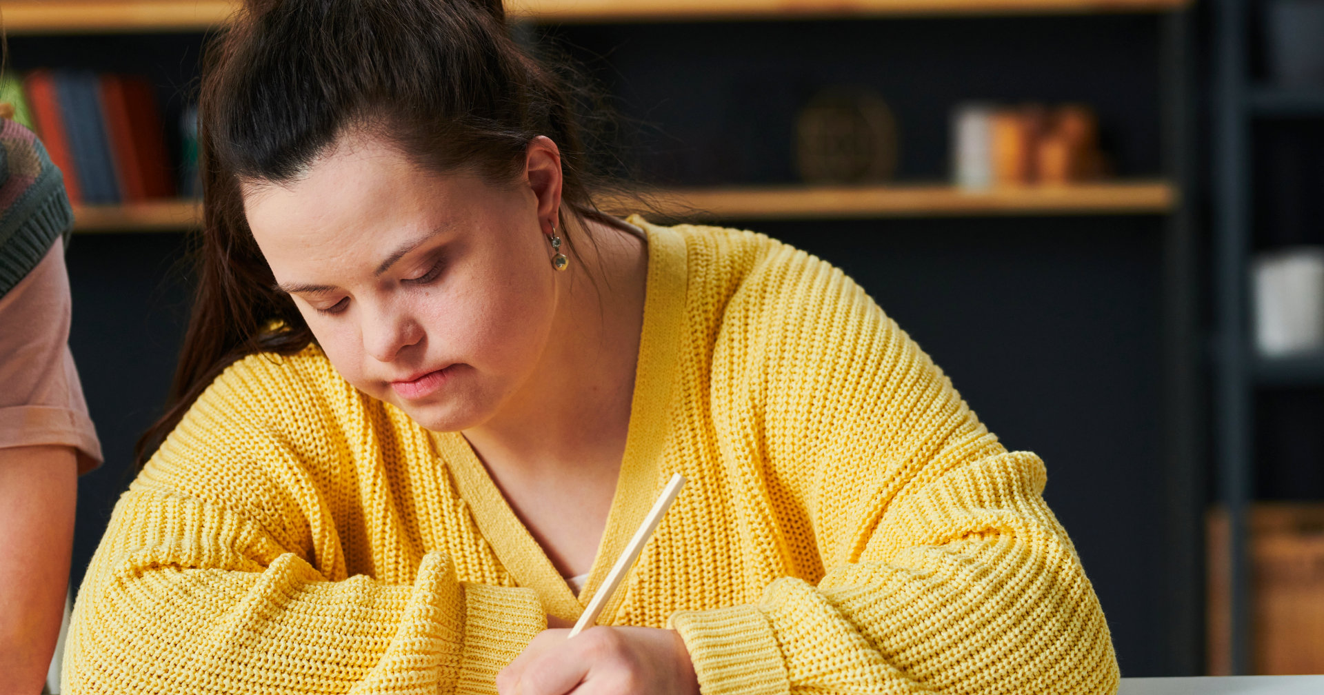 Girl writing