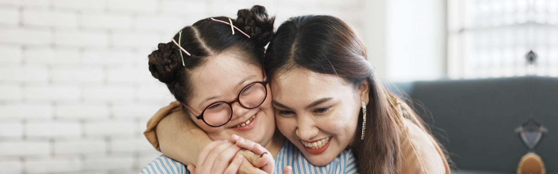 mother Hugging her daughter